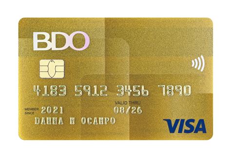 bdo gold visa credit card.